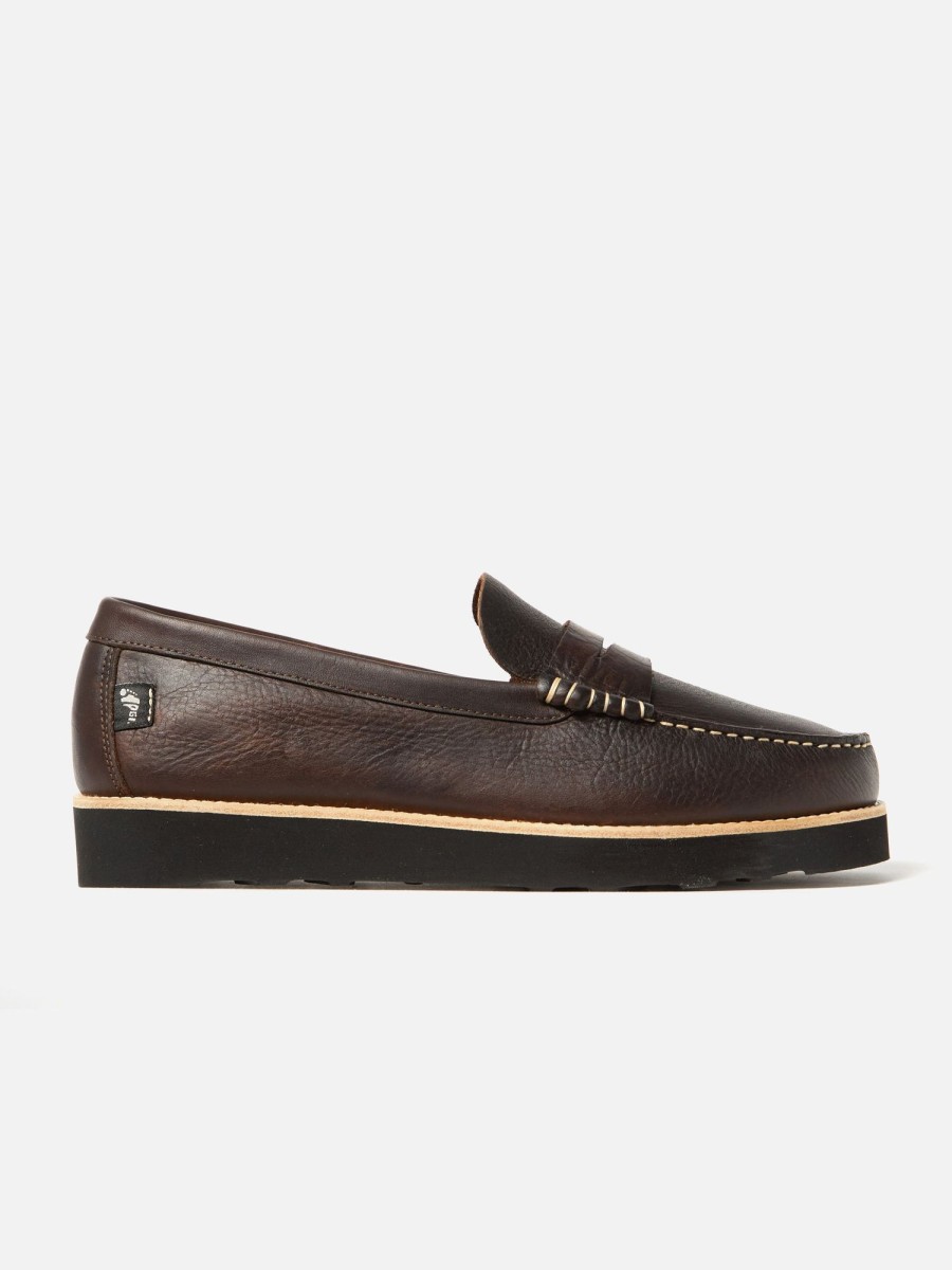 Clearance Yogi Yogi X Universal Works Rudy Ii In Dark Brown Tumbled Leather