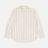 Online Universal Works Universal Works Square Pocket Shirt In Ecru/Lilac Hendrix Curry Stripe