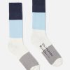 Wholesale Universal Works Universal Works Bold Stripe Sock In Navy/Sky Cotton