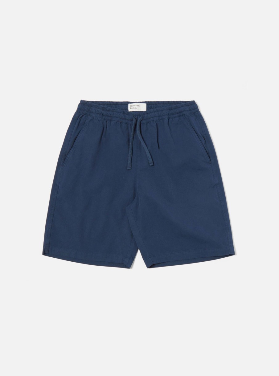 Clearance Universal Works Universal Works Lumber Short In Navy Summer Canvas