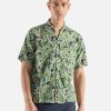 Online Universal Works Universal Works Minari Shirt In Navy Artist Flower Lincot