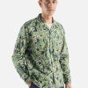 Online Universal Works Universal Works L/S Camp Shirt In Navy Artist Flower Lincot