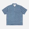 Wholesale Universal Works Universal Works Pullover Shirt In Indigo Hand Block Dot Print