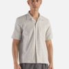 Clearance Universal Works Universal Works Road Shirt In Light Olive Delos Cotton