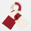 Clearance Universal Works Universal Works Deluxe Football Scarf In Ecru/Red Soft Wool