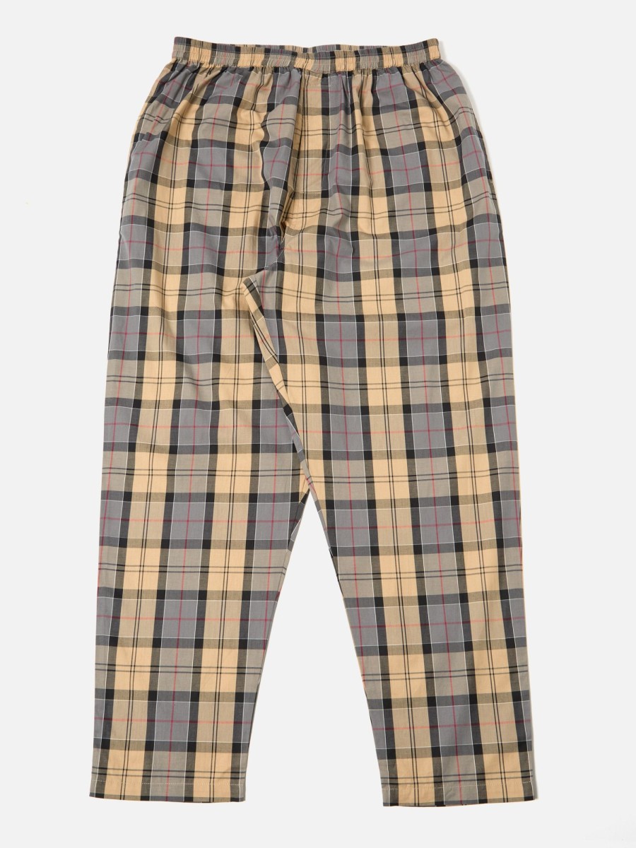 Hot Universal Works Universal Works Pyjama In Sand Tartan Check