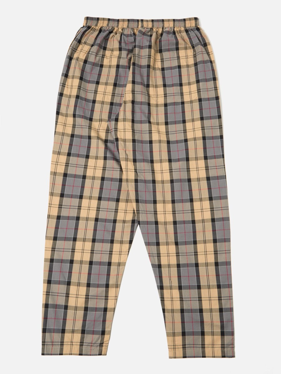 Hot Universal Works Universal Works Pyjama In Sand Tartan Check