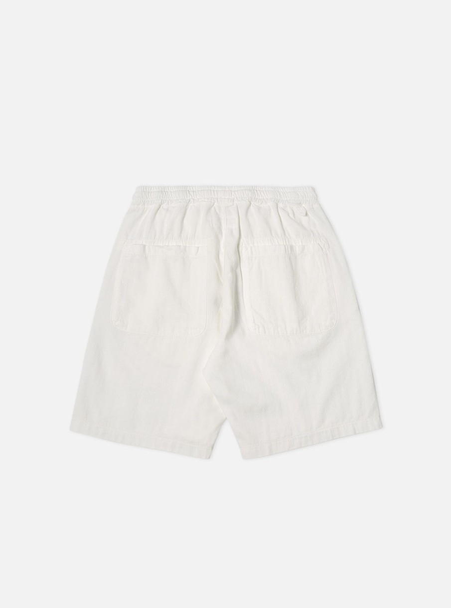 Hot Universal Works Universal Works Lumber Short In Ecru Italian Herringbone Cotton