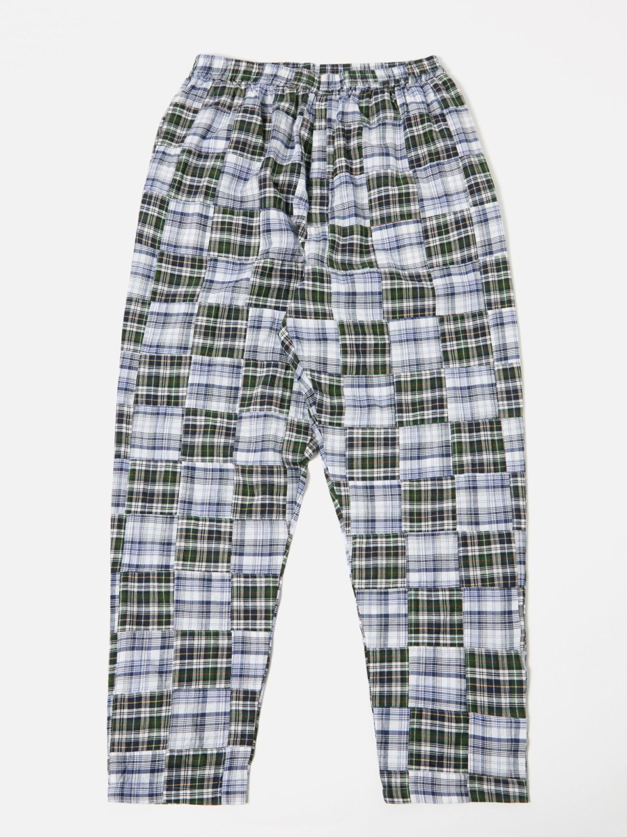 Wholesale Universal Works Universal Works Pyjama In Blue Patchwork Check