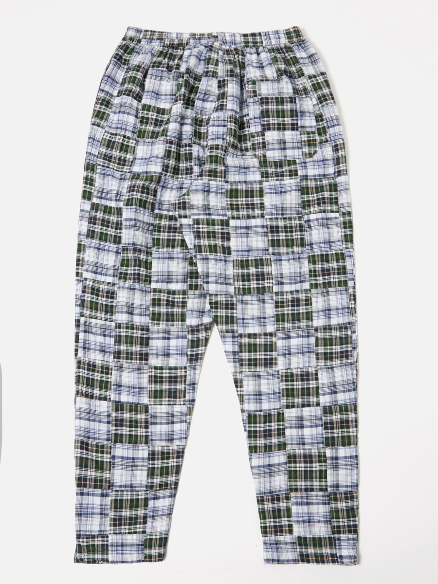 Wholesale Universal Works Universal Works Pyjama In Blue Patchwork Check