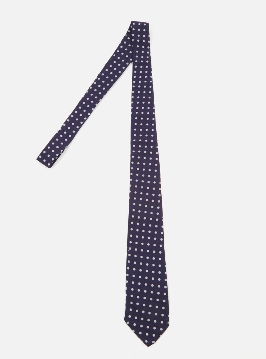 Best Universal Works Universal Works Tie In Navy Dot Print