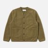 Clearance Universal Works Universal Works Cardigan In Lovat Wool Fleece