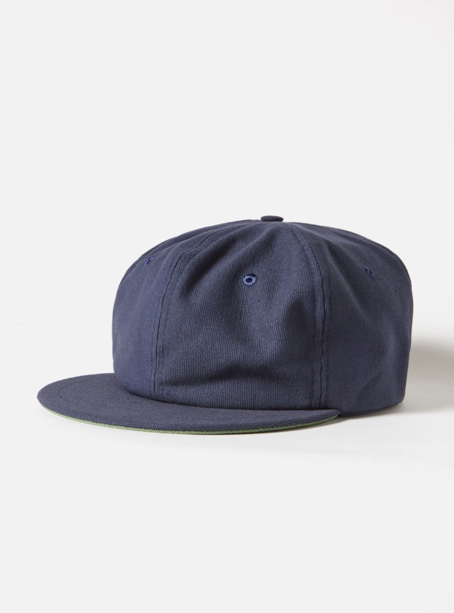 Best Universal Works Universal Works Cricket Cap In Navy Canvas