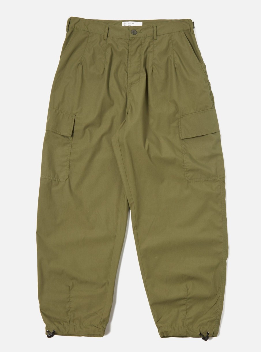 Clearance Universal Works Universal Works Loose Cargo Pant In Olive Recycled Poly Tech