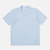 Wholesale Universal Works Universal Works Camp Shirt Ii In Pale Blue Onda Cotton