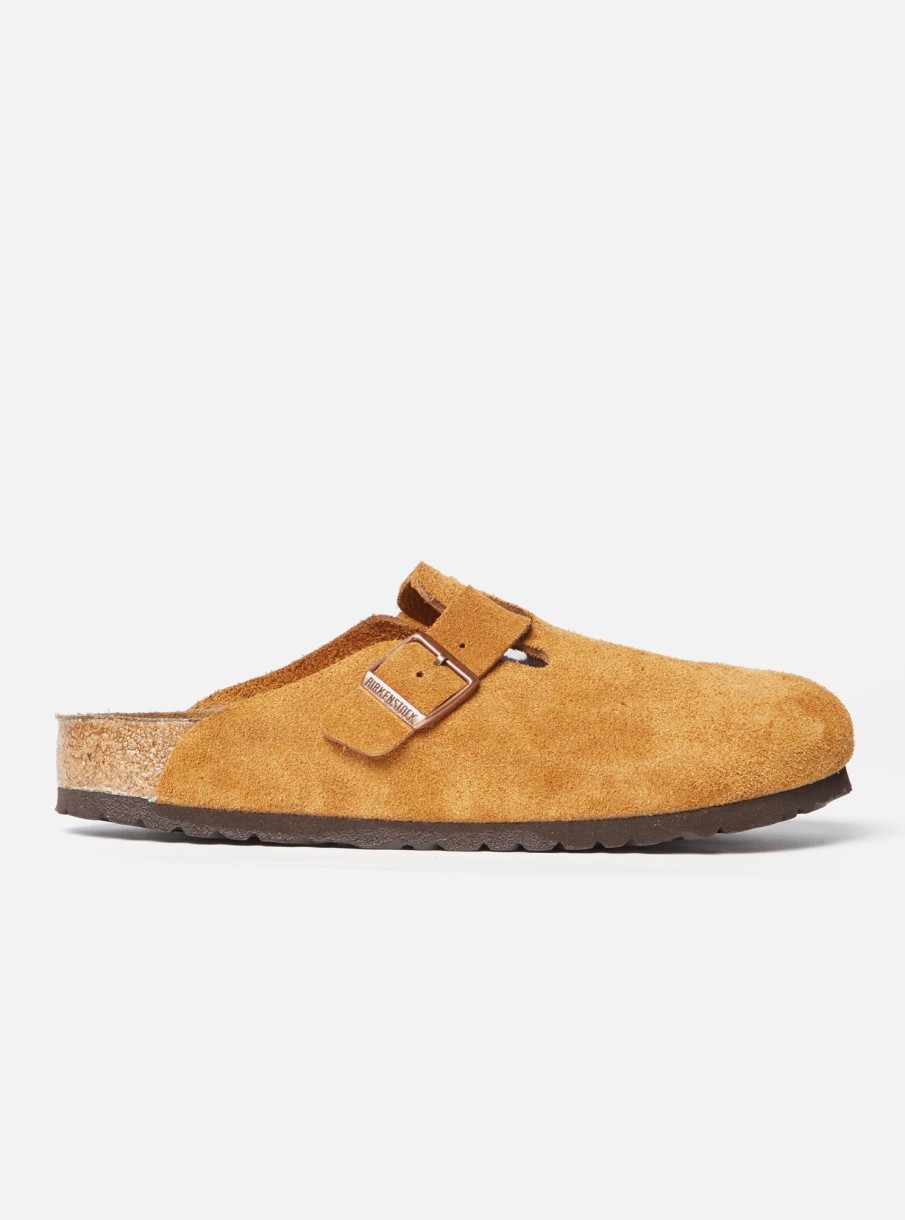 New Birkenstock Birkenstock Soft Footbed Boston In Mink Suede