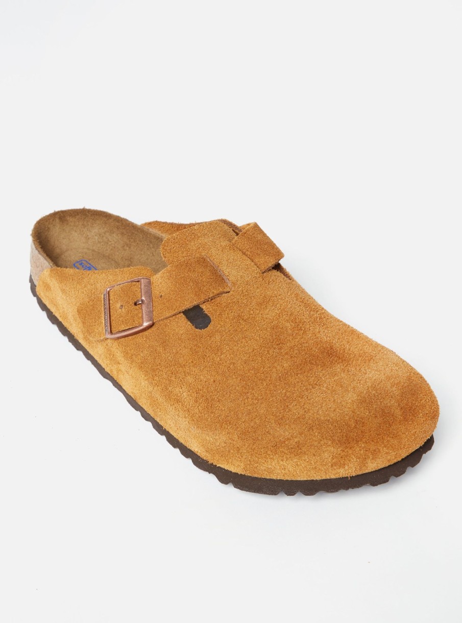 New Birkenstock Birkenstock Soft Footbed Boston In Mink Suede