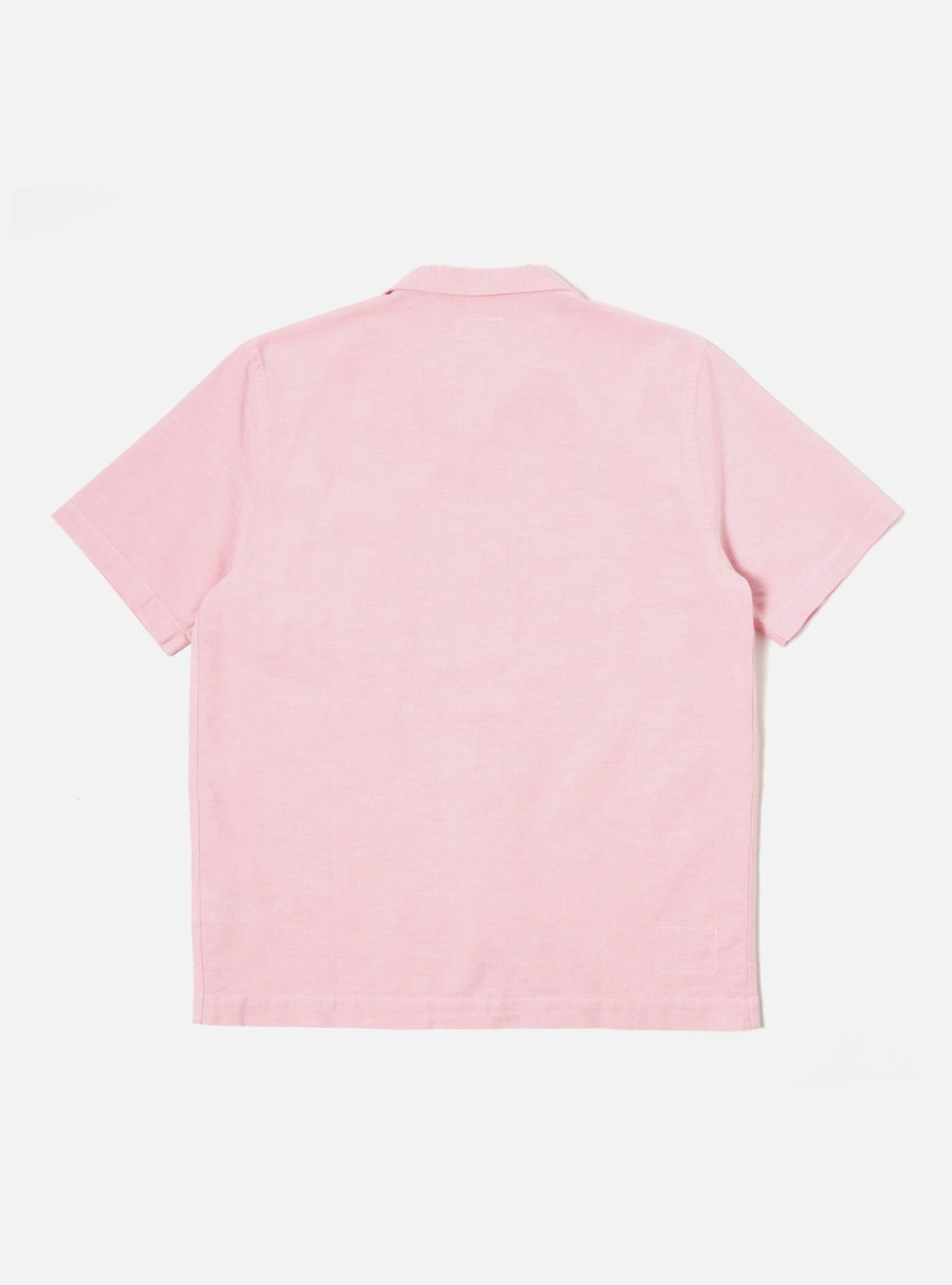 Best Universal Works Universal Works Road Shirt In Pink Oxford Cotton