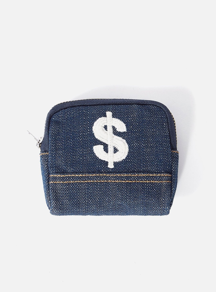 Clearance Universal Works Universal Works Dollar Coin Pouch In Indigo Denim