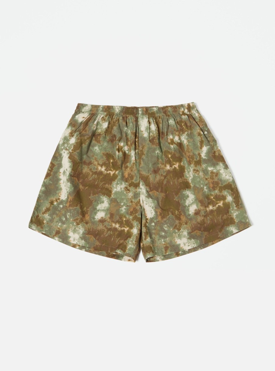 Clearance Universal Works Universal Works Boxer Short In Olive Space Camo