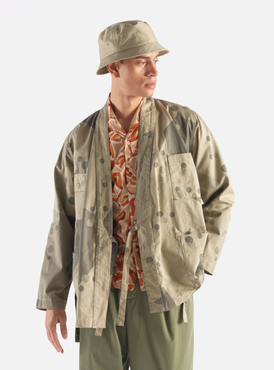 Best Universal Works Universal Works Osaka Work Jacket In Stone Uw. Camo Twill