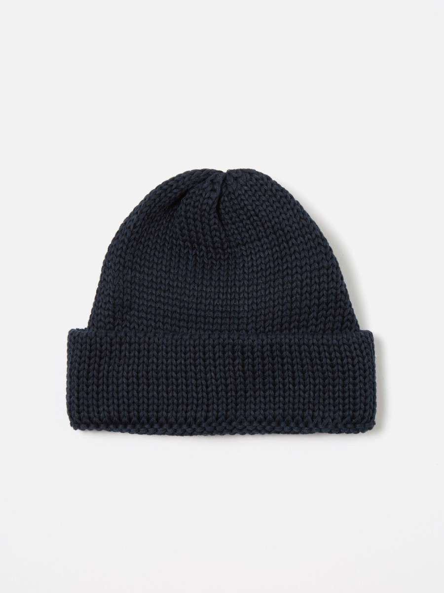 Online Universal Works Universal Works Watch Cap In Navy Eco Cotton