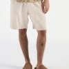 Online Universal Works Universal Works Pleated Track Short In Ecru Recycled Cotton