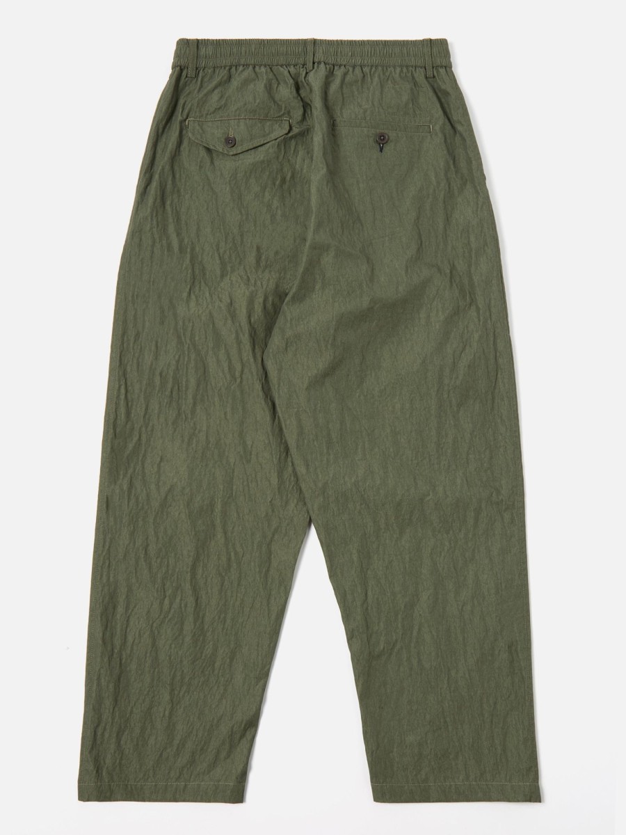 Wholesale Universal Works Universal Works Oxford Pant In Olive Cross Dyed Chambray