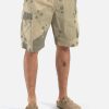 New Universal Works Universal Works Parachute Short In Stone Uw. Camo Twill