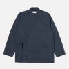 Wholesale Universal Works Universal Works Kyoto Work Jacket In Navy Nearly Pinstripe