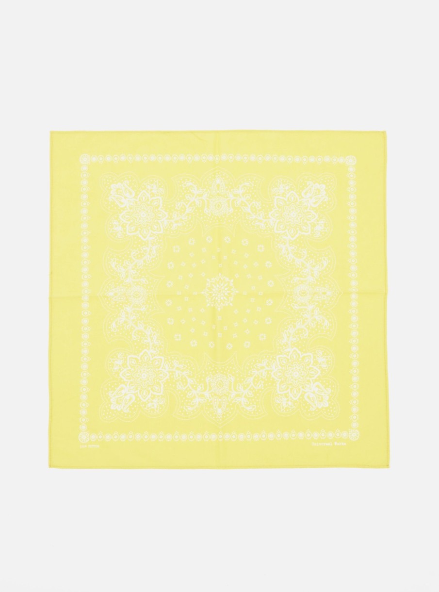 Hot Universal Works Universal Works Neckerchief In Yellow Classic Bandana