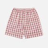 Clearance Universal Works Universal Works Pyjama Short In Red Cotton Check