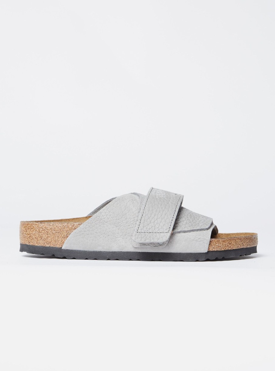 Clearance Birkenstock Birkenstock Kyoto In Whale Grey Nubuck Leather