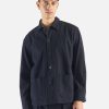 New Universal Works Universal Works Travail Overshirt In Dark Navy Ospina Cotton