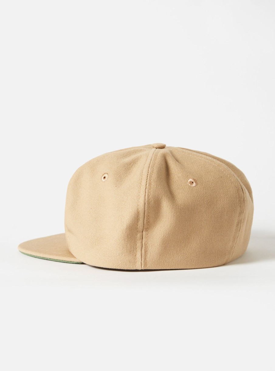 New Universal Works Universal Works Cricket Cap In Summer Oak Canvas