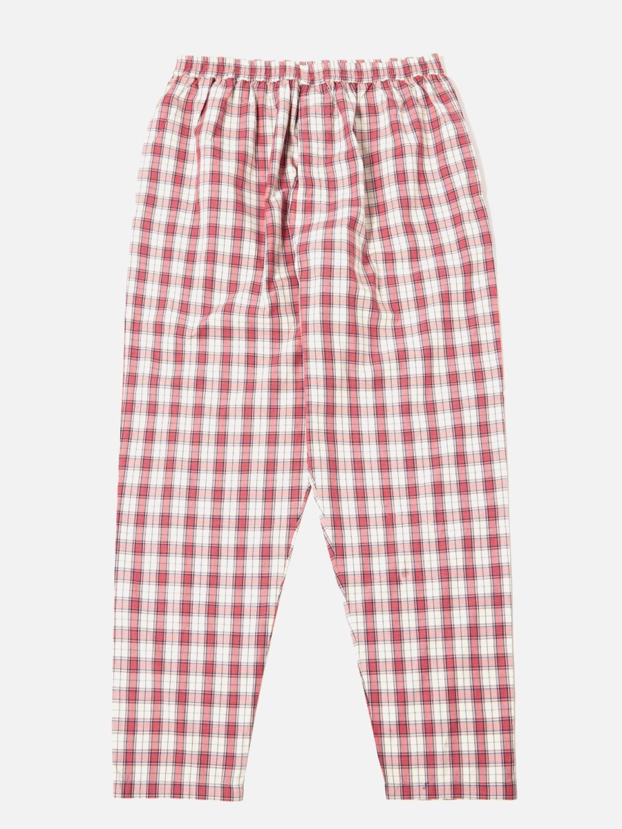 New Universal Works Universal Works Pyjama In Red Cotton Check