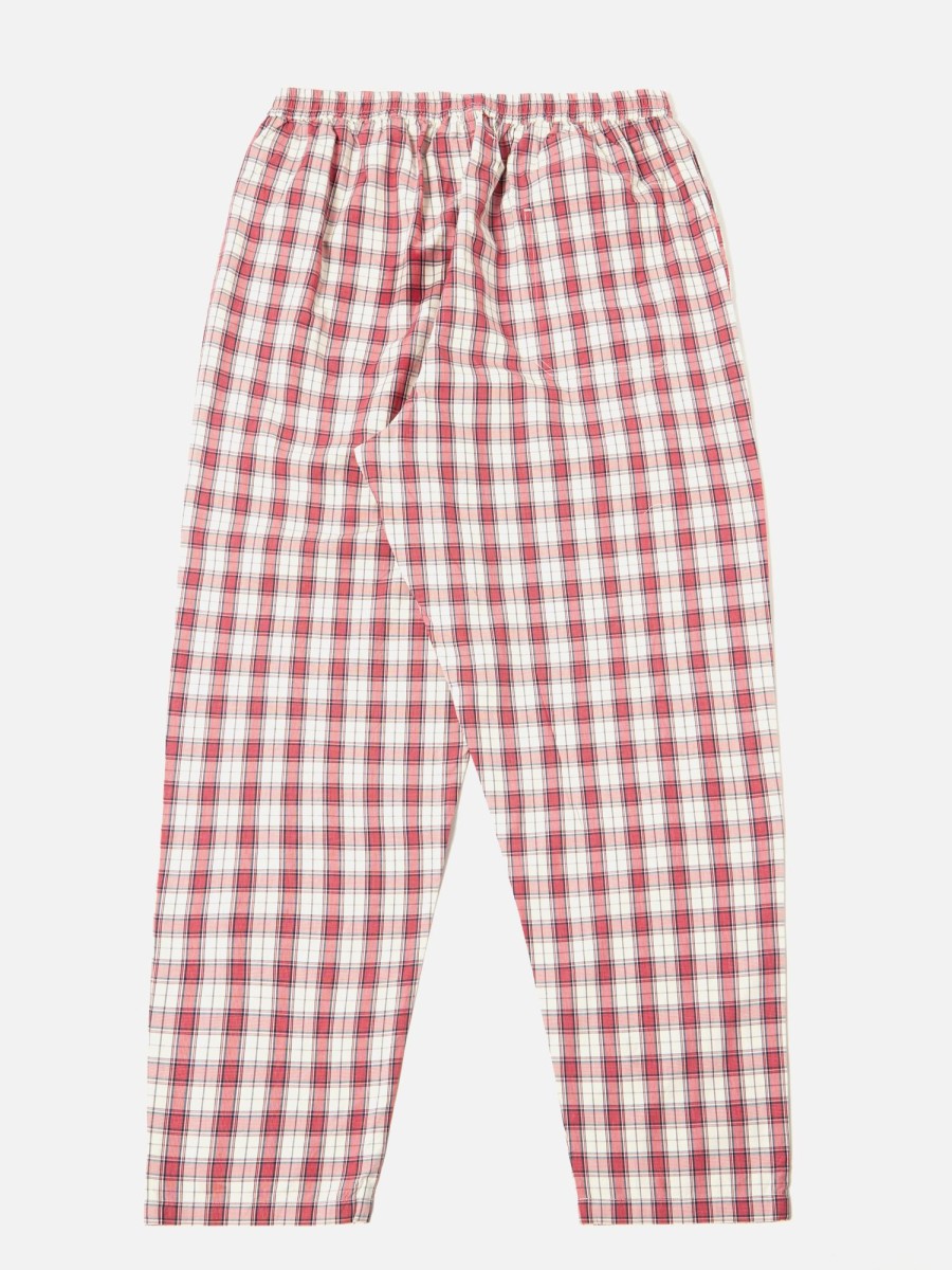 New Universal Works Universal Works Pyjama In Red Cotton Check