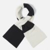 Wholesale Universal Works Universal Works Deluxe Football Scarf In Ecru/Black Soft Wool