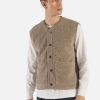 Online Universal Works Universal Works Lancaster Gilet In Stone Alvar Fleece