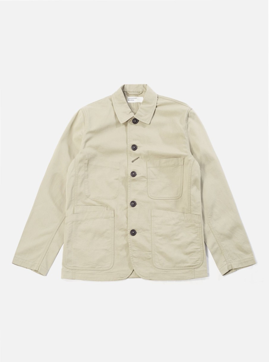 New Universal Works Universal Works Bakers Jacket In Stone Twill