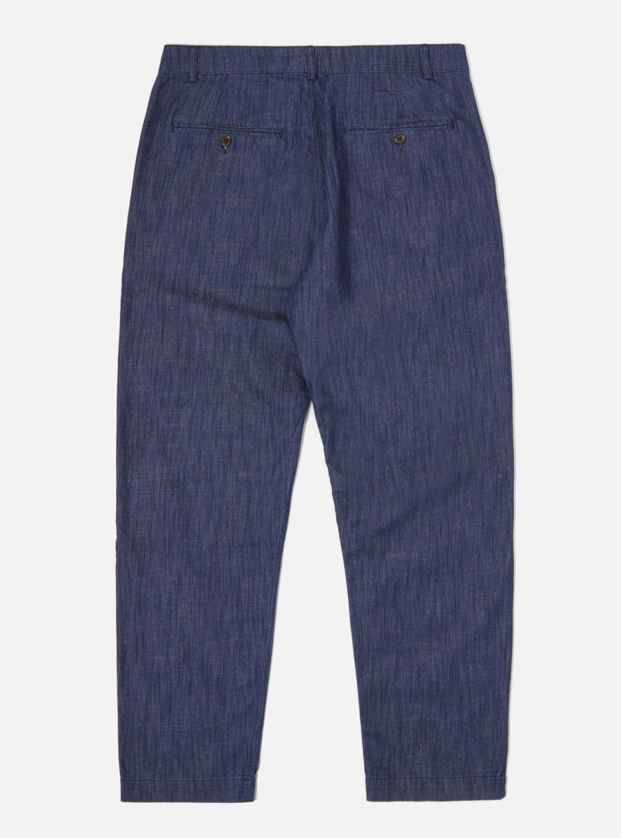 Online Universal Works Universal Works Military Chino In Indigo Atlantic Denim