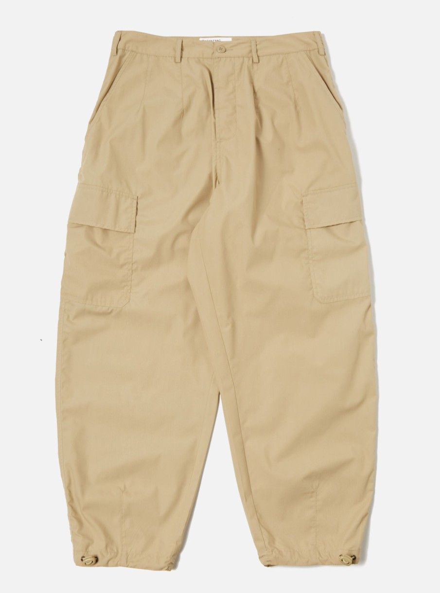 Wholesale Universal Works Universal Works Loose Cargo Pant In Sand Recycled Poly Tech