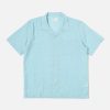 Wholesale Universal Works Universal Works Road Shirt In Sky/Green Fluro Cotton