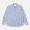 Online Universal Works Universal Works L/S Patch Shirt In Blue Classic Stripes