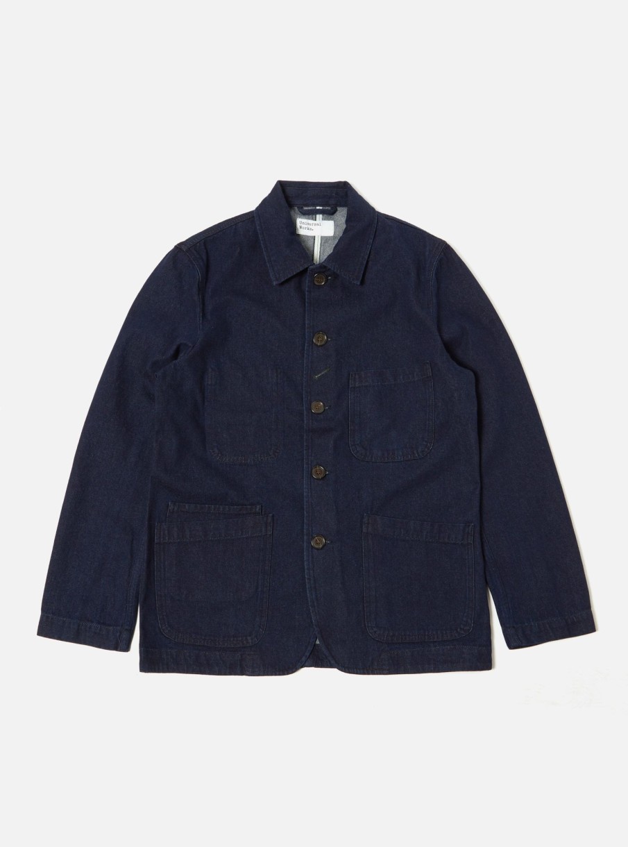 Online Universal Works Universal Works Bakers Jacket In 11Oz Indigo Denim