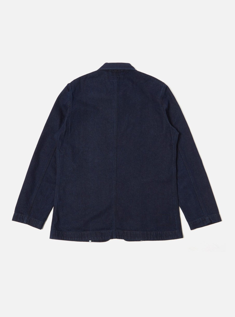 Online Universal Works Universal Works Bakers Jacket In 11Oz Indigo Denim