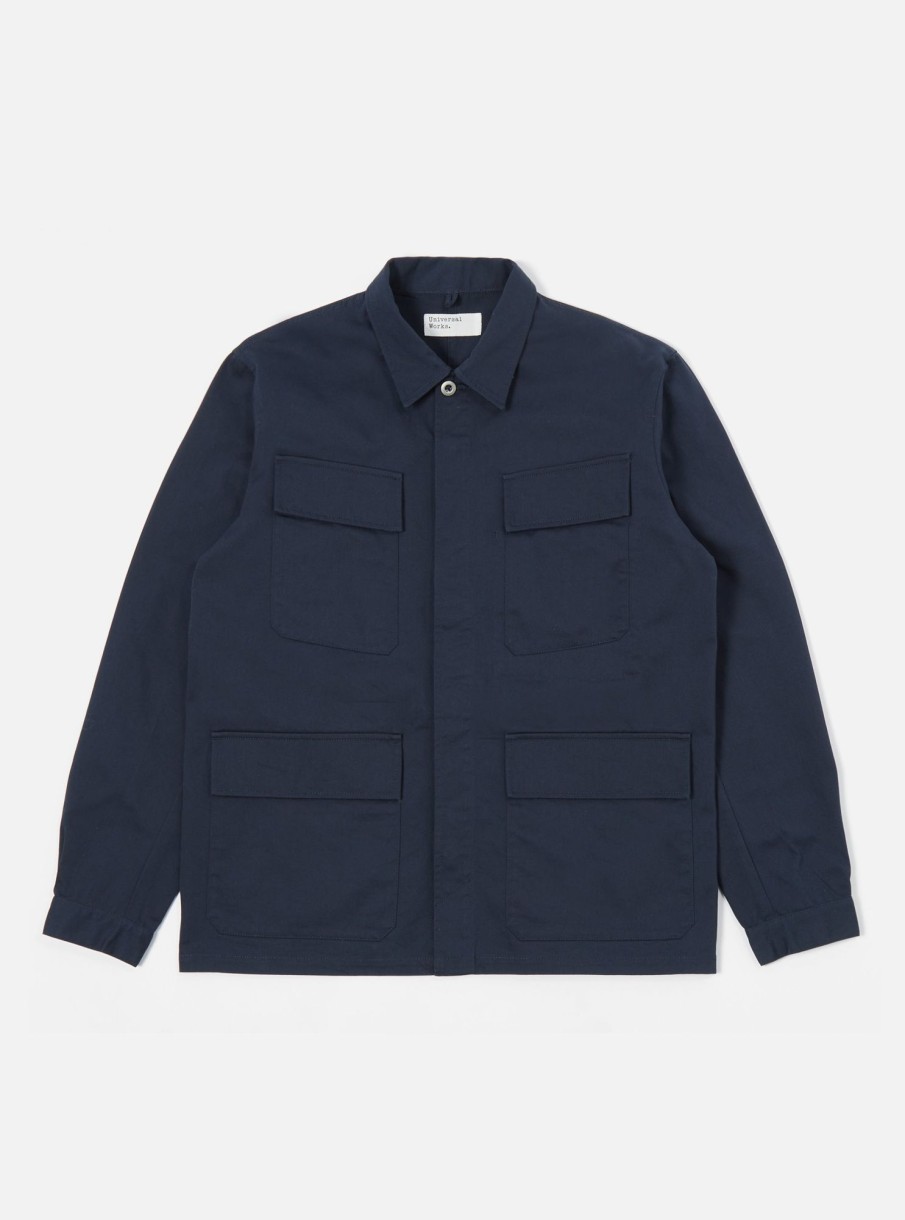 Clearance Universal Works Universal Works Mw Fatigue Jacket In Navy Twill