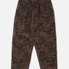 Online Universal Works Universal Works Pleated Track Pant In Black Japanese Print Cord