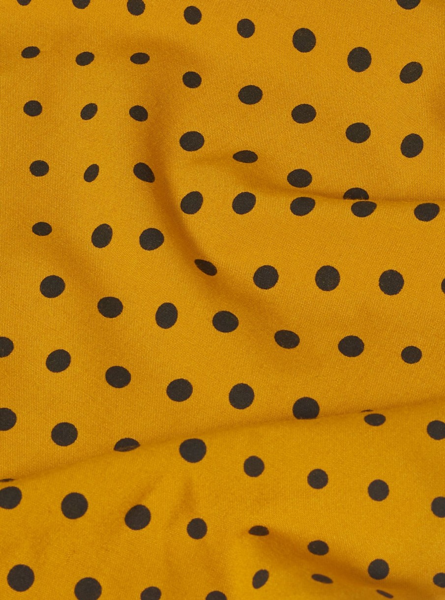 Best Universal Works Universal Works Short Scarf In Gold/Black Dot Print