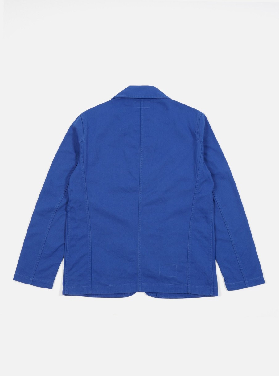 Best Universal Works Universal Works Bakers Jacket In Royal Blue Byron Twill